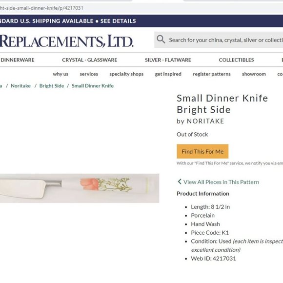 Noritake Forks Knieves Stainless Steel Porcelain Handle Flatware The Bright Side - Picture 10 of 14